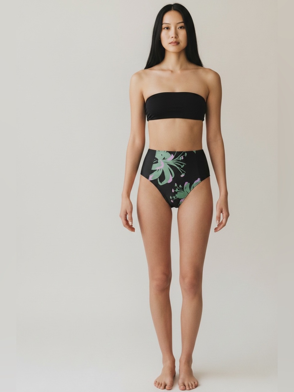NWT Tanya Taylor Swim Kaia high waisted Bikini bottom XS tropical foral vacation